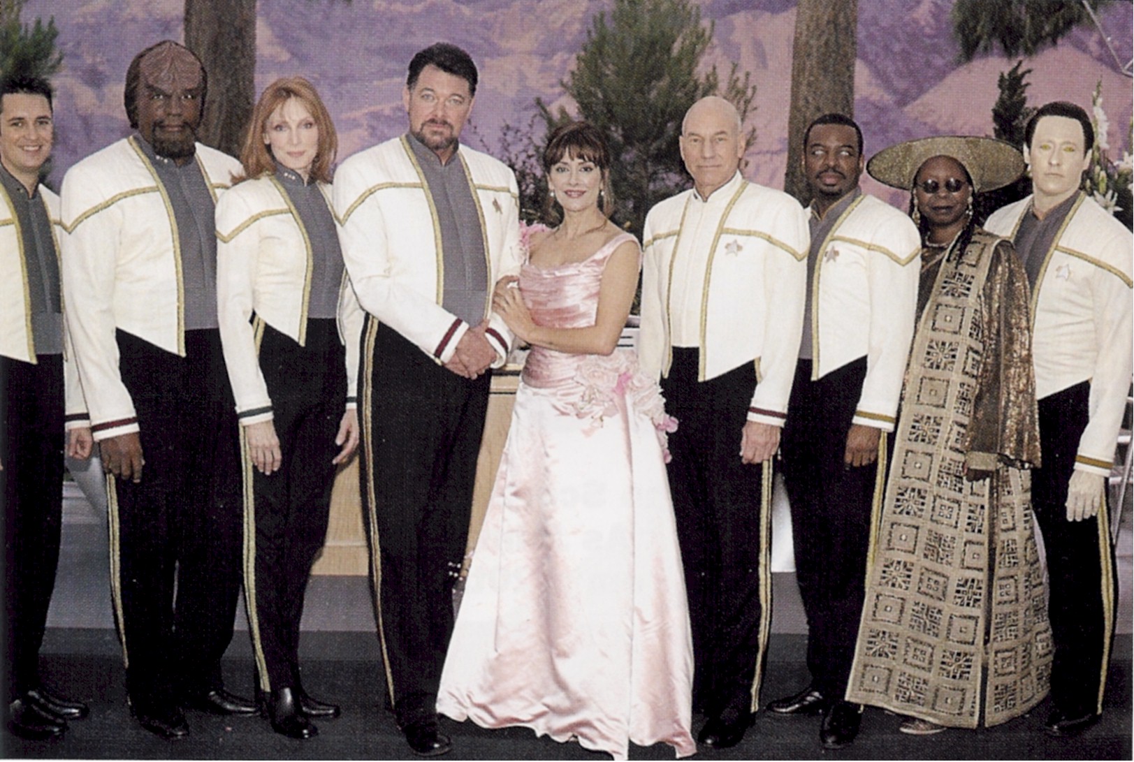 Deanna Troi Wedding Dress - Star Trek Cosplay Troi Costume Riker and